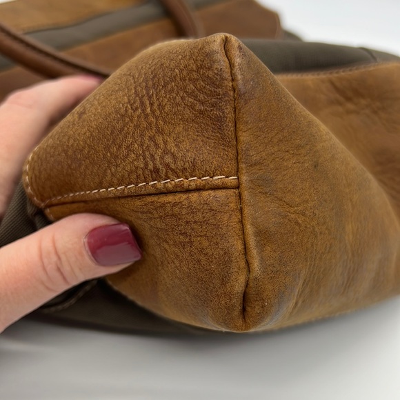 The Territory Ahead Canvas and Leather Shoulder Bag Brown/Tan - Picture 13 of 16